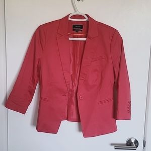 RW & co pink skirt suit